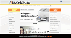 Desktop Screenshot of eliocartotecnica.it